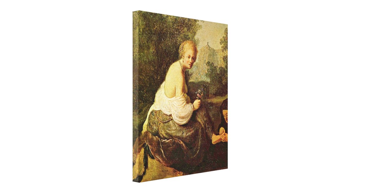 Rembrandt - Bathsheba seen by King David Canvas Print | Zazzle