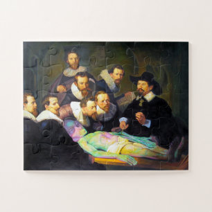 Rembrandt Dr. Tulp Anatomy Lesson Painting Jigsaw Puzzle