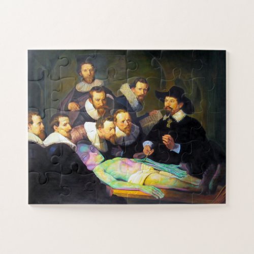 Rembrandt Dr Tulp Anatomy Lesson Painting Jigsaw Puzzle