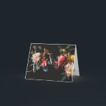 Rembrandt Floral Dark and Moody thank you note<br><div class="desc">Elegant Rembrandt inspired Dutch master floral botanical arrangement against a black background. You can change the wording to fit your needs. Wonderful for an elegant thank you note! Need help with the layout,  just email me at tkatz@me.com</div>