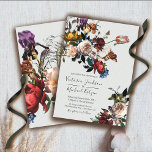 Rembrandt Floral light & airy Wedding Invitation<br><div class="desc">Elegant Rembrandt inspired Dutch master floral botanical arrangement against a light off white background. This one is for a wedding,  but you can change the wording to fit your needs. Wonderful for an elegant evening wedding! 
Matching items with this one!</div>