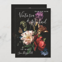Rembrandt Floral Save the Date Wedding