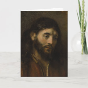 Rembrandt Head of Christ CC0924 Jesus portraits Card