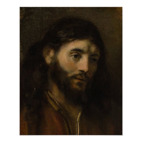 Rembrandt Head of Christ CC0927 Jesus portrait Poster