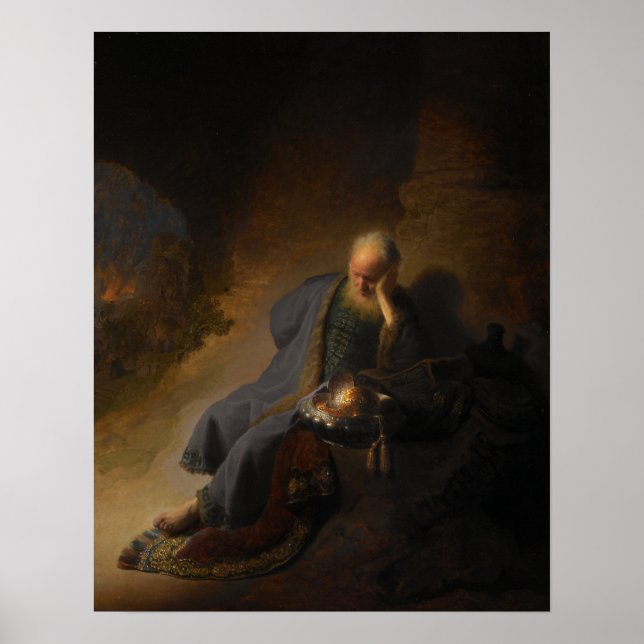 Rembrandt - Jeremiah Mourning Destruction Of Jerus Poster (Front)
