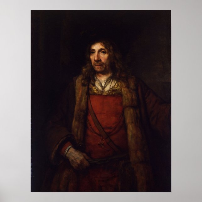 Rembrandt - Man In Fur-Lined Coat Poster (Front)