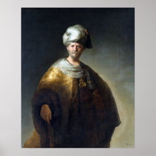 Rembrandt Man in Oriental Costume Poster