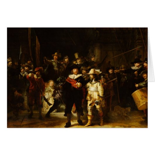 Rembrandt Nightwatch Night Watch Baroque Painting (Front Horizontal)