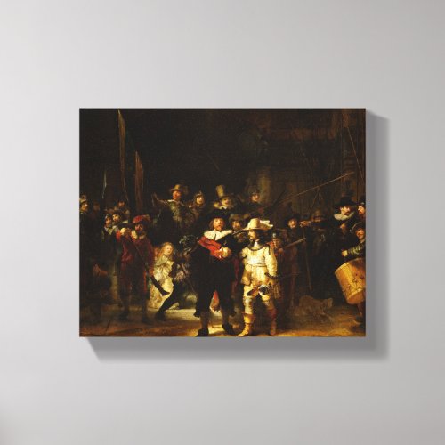 Rembrandt Nightwatch Night Watch Baroque Painting Canvas Print