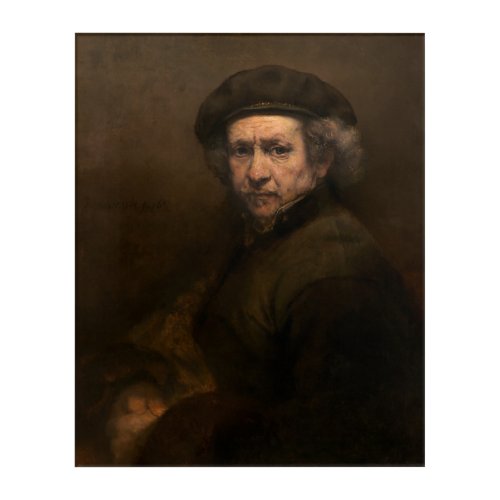 Rembrandt Portrait Dutch Master Artist Acrylic Print