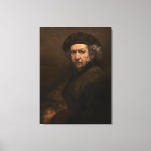 Rembrandt Portrait Dutch Master Artist Canvas Print