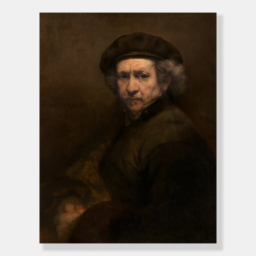 Rembrandt Portrait Dutch Master Artist Foam Board