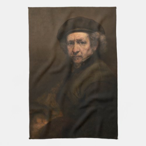 Rembrandt Portrait Dutch Master Artist Kitchen Towel