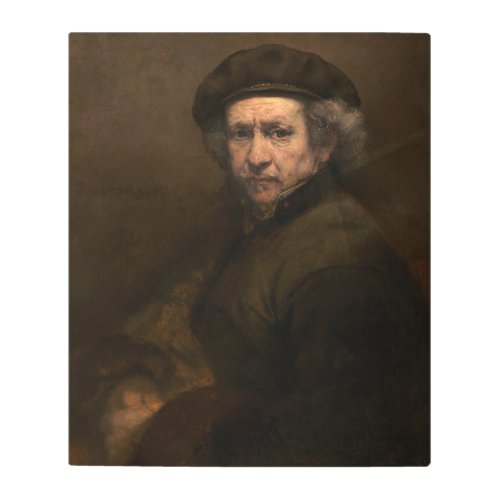 Rembrandt Portrait Dutch Master Artist Metal Print