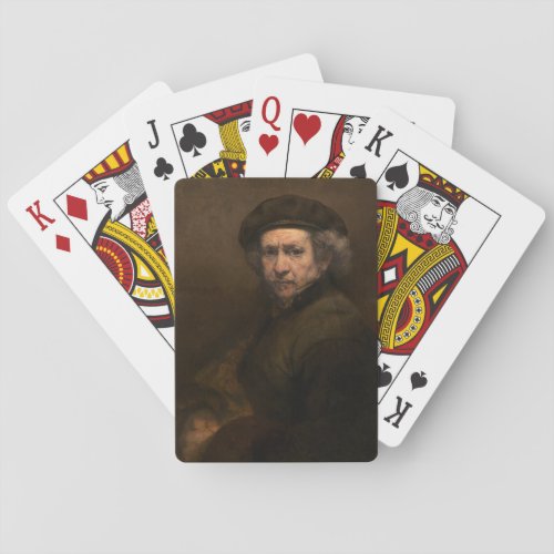 Rembrandt Portrait Dutch Master Artist Poker Cards