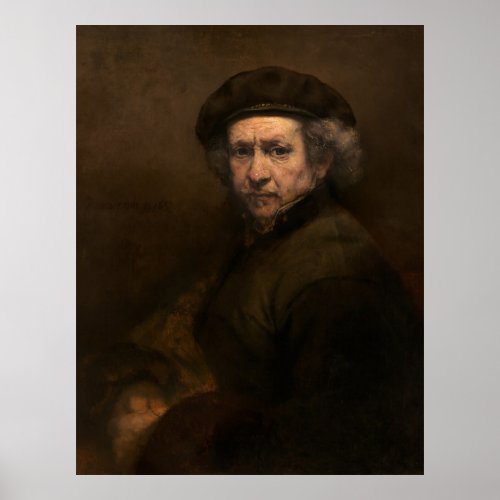 Rembrandt Portrait Dutch Master Artist Poster