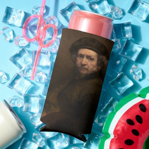 Rembrandt Portrait Dutch Master Artist Seltzer Can Cooler