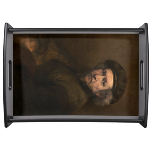 Rembrandt Portrait Dutch Master Artist Serving Tray