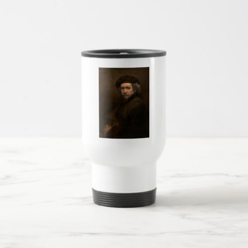 Rembrandt Portrait Dutch Master Artist Travel Mug