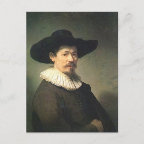 Rembrandt_ Portrait of Herman Doomer Postcard