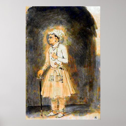 Rembrandt _ Portrait Of Jahangir 1656 Poster