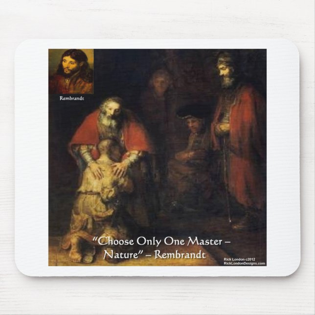 Rembrandt Prodigal Son Elegant Gifts & Cards Mouse Pad (Front)