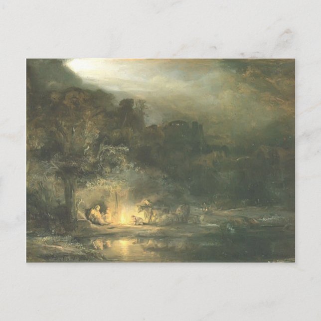 Rembrandt- Rest on the Flight to Egypt Postcard (Front)