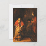 Rembrandt - Return Of The Prodigal Son Card