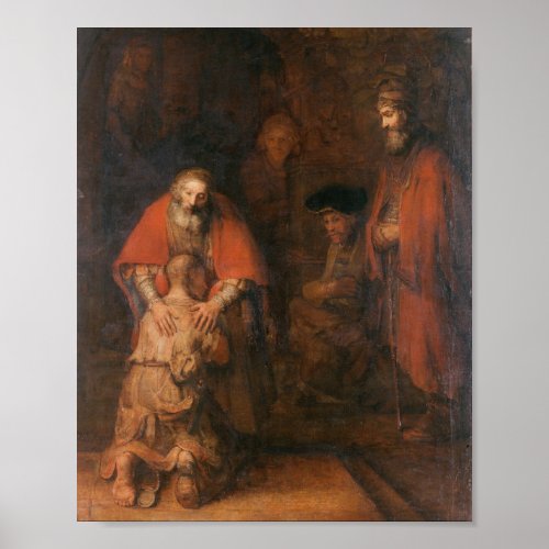 Rembrandt  _ Return of the Prodigal Son Poster