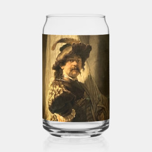 Rembrandt’s Standard Bearer Beer Can Glass