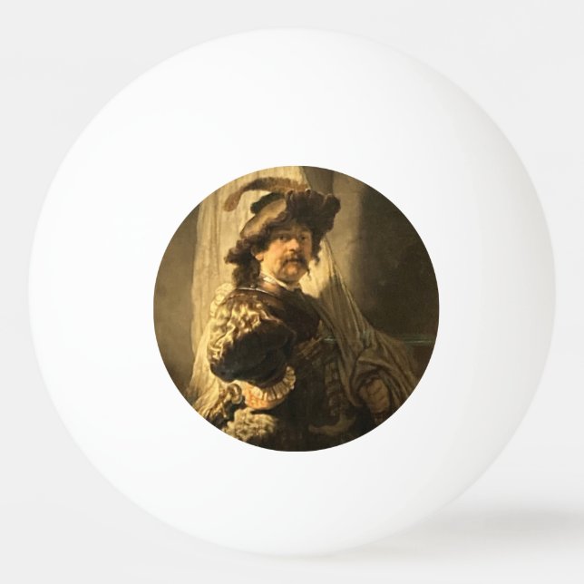Rembrandt’s Standard Bearer Ping Pong Ball (Front)