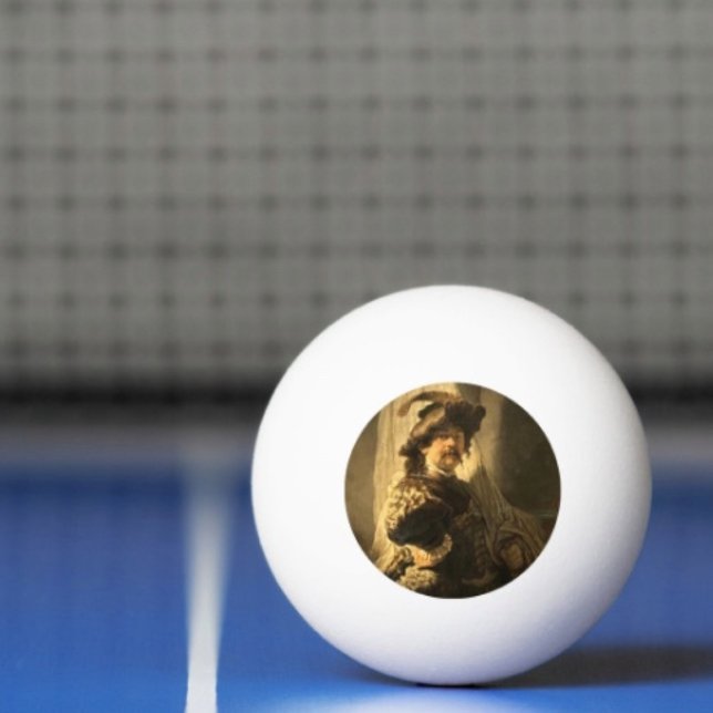 Rembrandt’s Standard Bearer Ping Pong Ball (Rembrandt’s Standard Bearer ping pong ball. 3-star balls meet the ITTF's competition specifications )