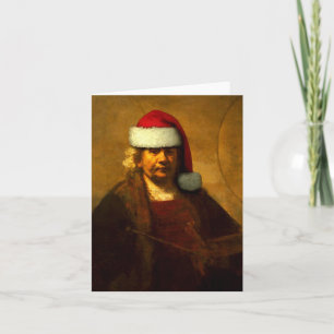 Rembrandt Santa Note Card