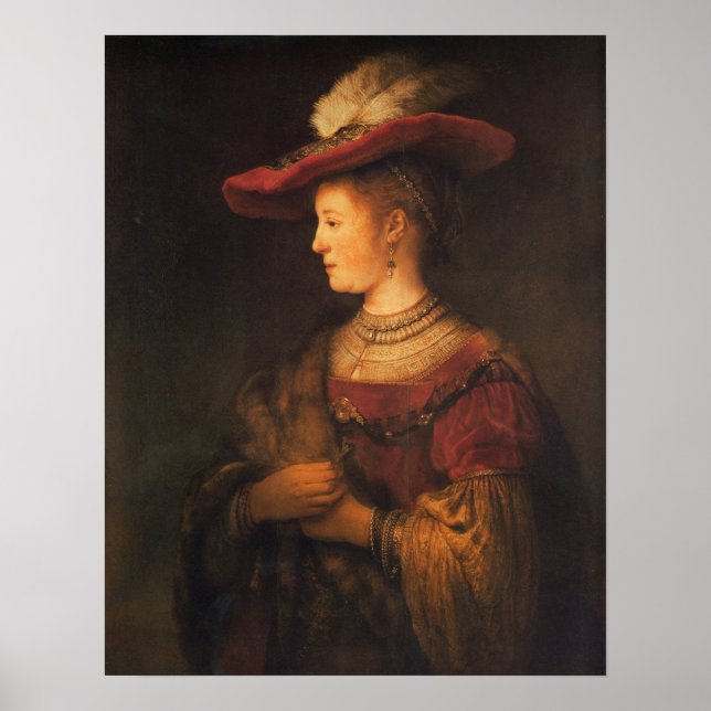 Rembrandt - Saskia Uylenburgh 1634 Poster (Front)