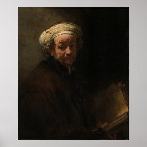 Rembrandt _ Self_Portrait As Apostle Paul Poster