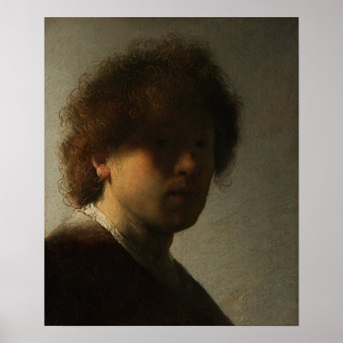 Rembrandt _ Self_Portrait At Youthful Age Poster