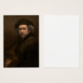 Rembrandt Self Portrait: Dutch Golden Age Painter (Front & Back)