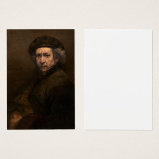 Rembrandt Self Portrait: Dutch Golden Age Painter (Front & Back)