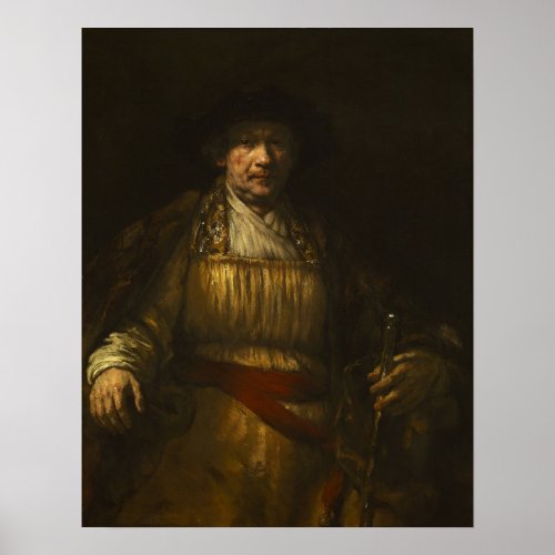 Rembrandt _ Self_Portrait Poster