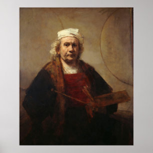 Rembrandt Self Portrait with Circles Poster