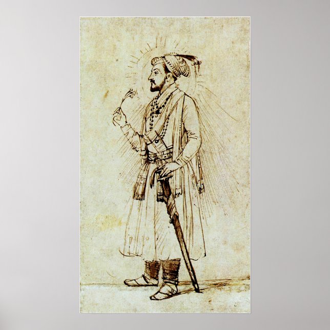 Rembrandt - Shah Jahan With A Flower & Sword Poster (Front)
