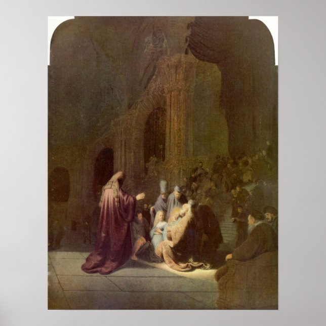 Rembrandt - Simeon in the temple Poster (Front)