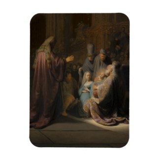 Rembrandt, Simeon's Song of Praise - Fine Art Magnet