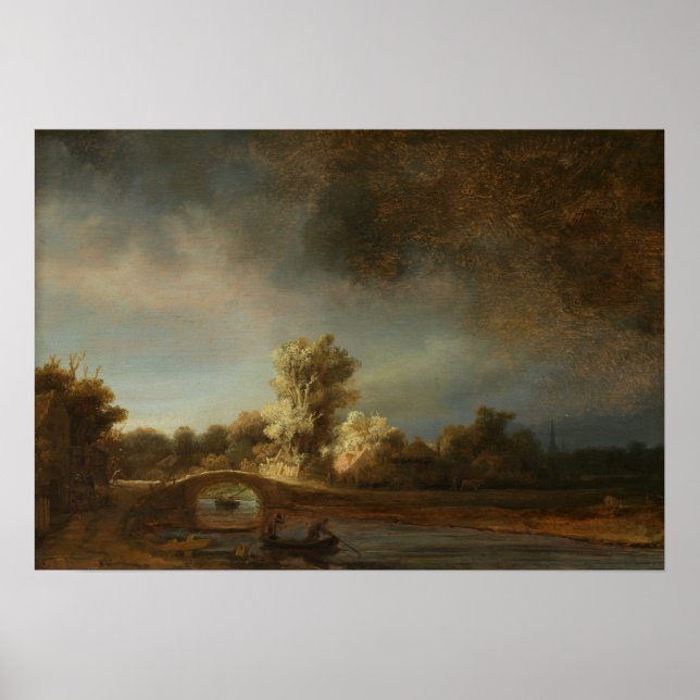 Rembrandt - Stone Bridge Poster (Front)