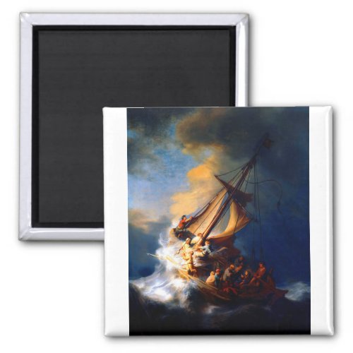 Rembrandt Storm on the Sea of Galilee Magnet