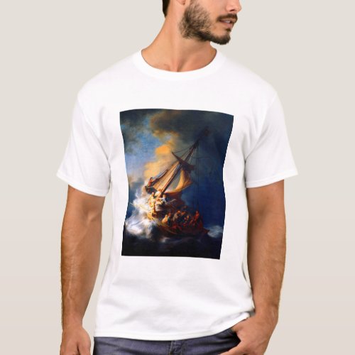 Rembrandt Storm on the Sea of Galilee T_Shirt