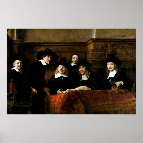 Rembrandt Syndics of the Drapers Guild Poster