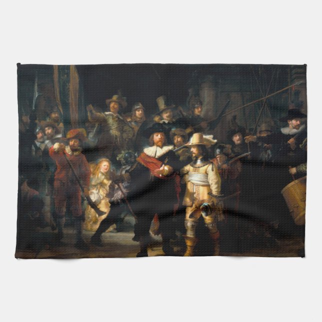 Rembrandt The Night Watch Kitchen Towel (Horizontal)