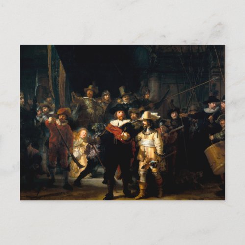 Rembrandt The Night Watch Postcard