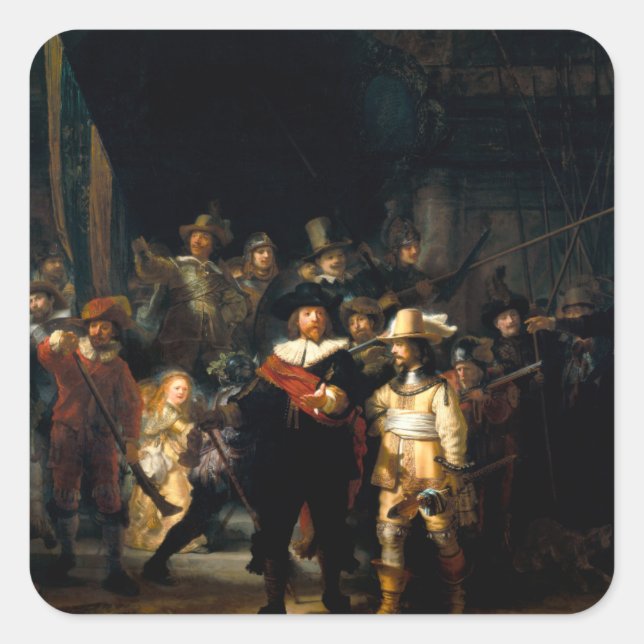 Rembrandt The Night Watch Stickers (Front)